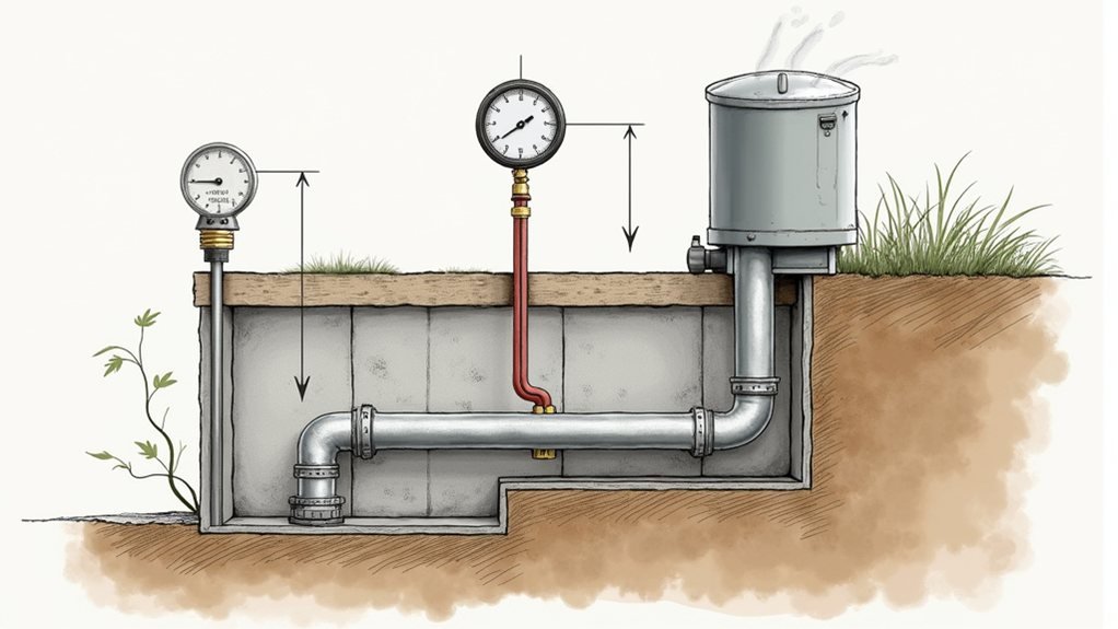 continuous radon pressure monitoring